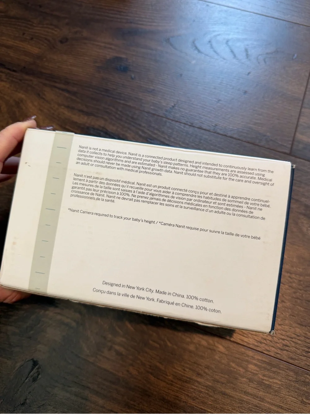 NEW Nanit Smart Sheets - Pebble Grey - Track Baby Growth‎ & Height - NIB